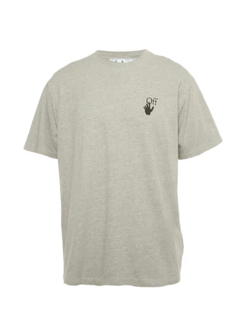 Off-White Pre-Owned faded logo-motif T-shirt