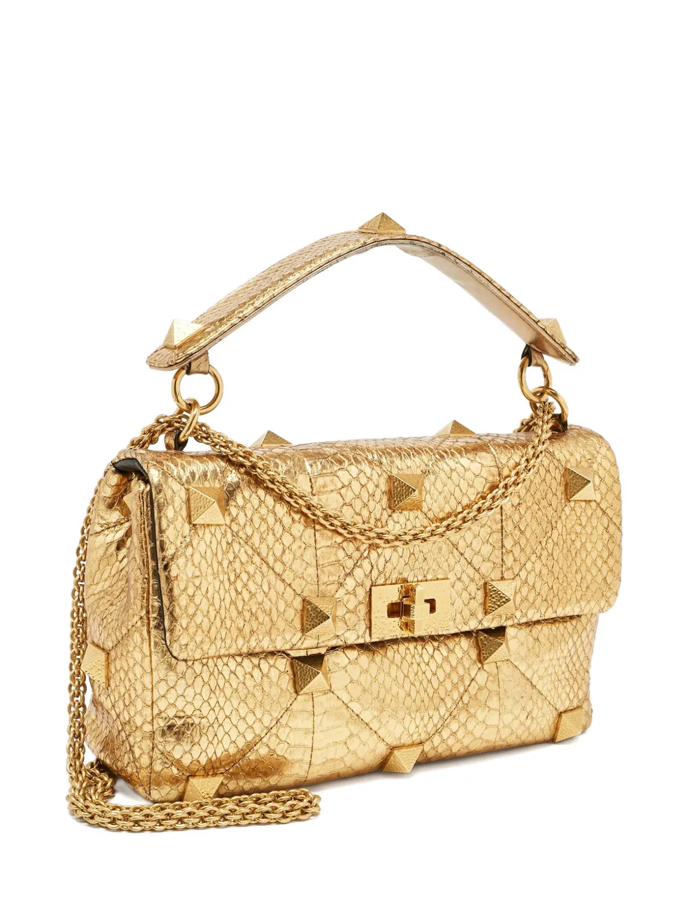 Valentino Garavani Pre-Owned Borsa a spalla Roman Stud - Oro