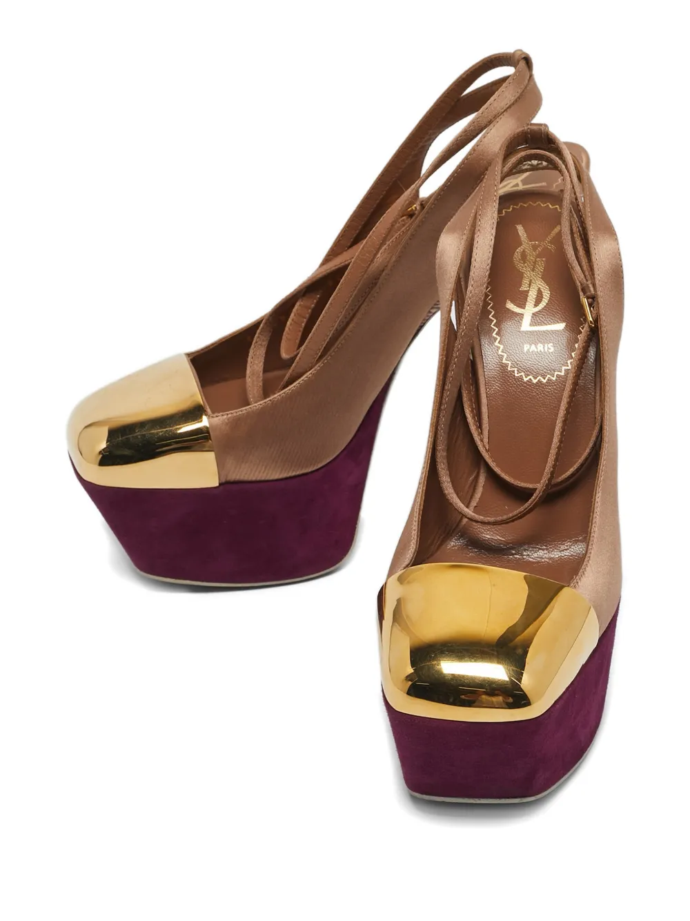 Saint Laurent Pre-Owned platform pumps - Beige