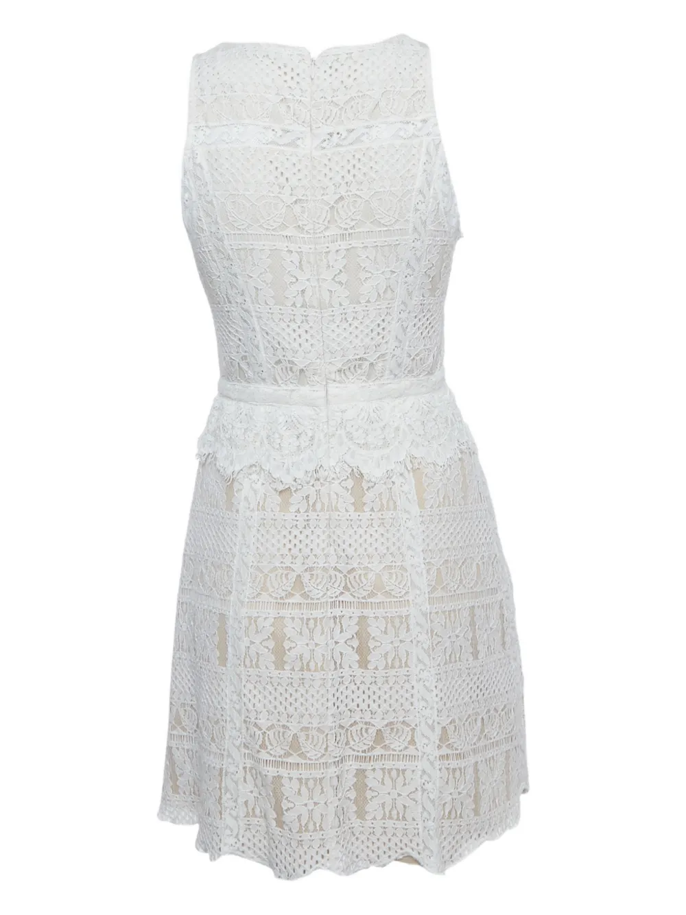 AllSaints lace flared mini dress - Wit