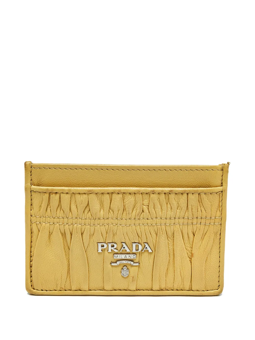 Prada Pre-Owned leather card holder - Giallo