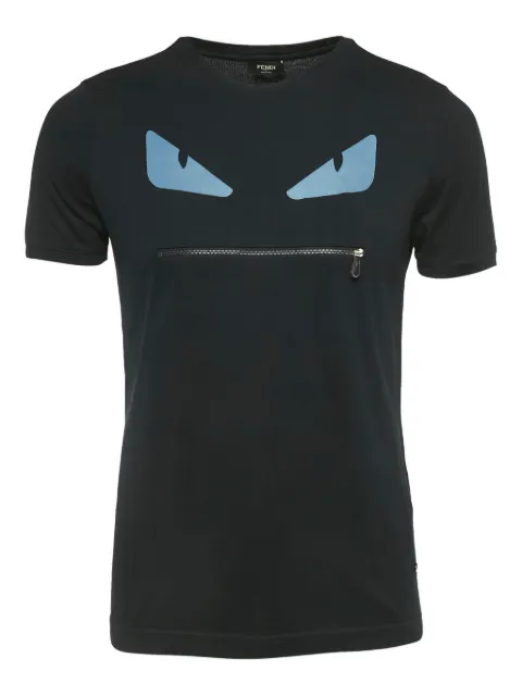 Fendi Pre-Owned Monster Bug zipper T-shirt