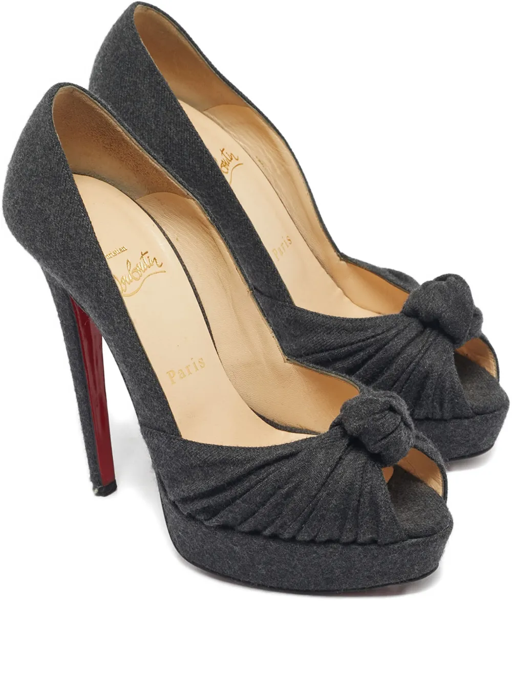 Christian Louboutin Pre-Owned Jenny open-toe pumps - Nero