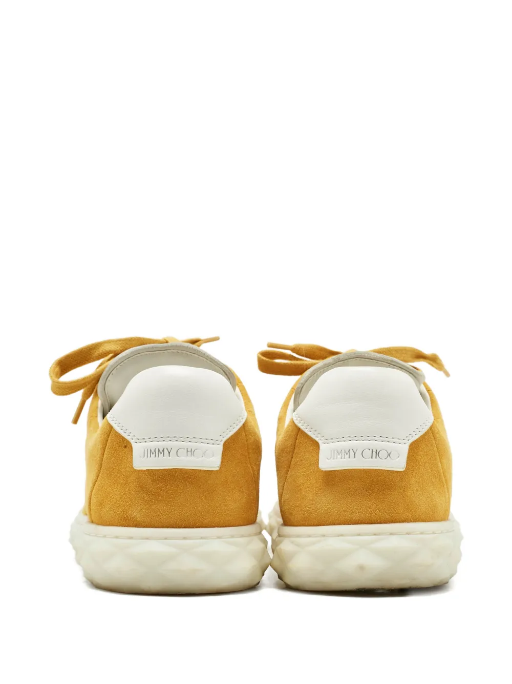 Jimmy Choo Pre-Owned Diamond suede sneakers - Geel