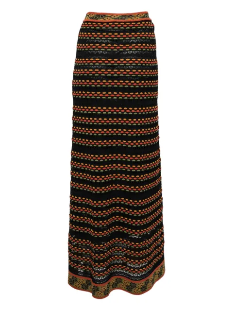 Missoni Pre-Owned falda larga tejida con perforaciones