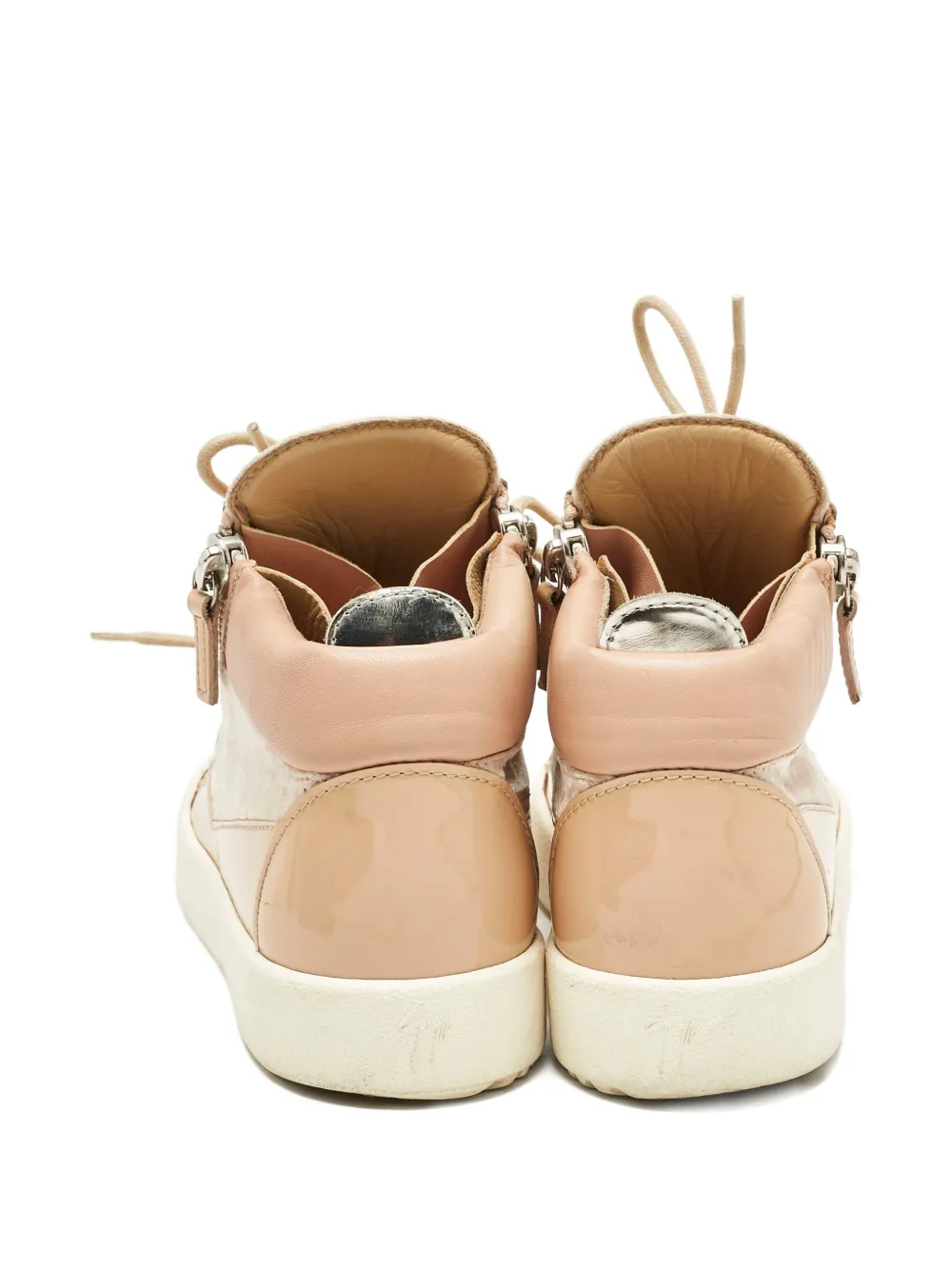 Giuseppe Zanotti Vintage Frankie leather high-top sneakers - Beige