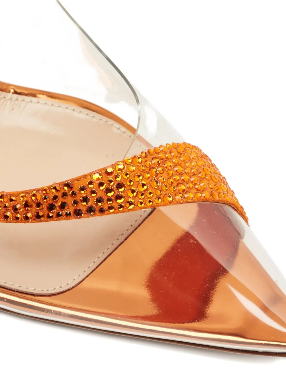 Gianvito Rossi Hortensia embellished court pumps - Wit