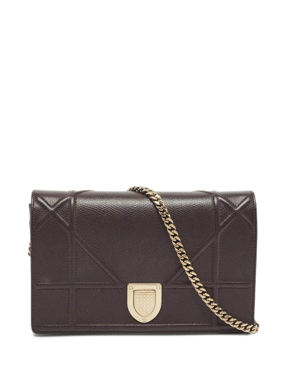 Christian Dior Pre-Owned Borsa a spalla Diorama in pelle con catena 2018 - Rosso