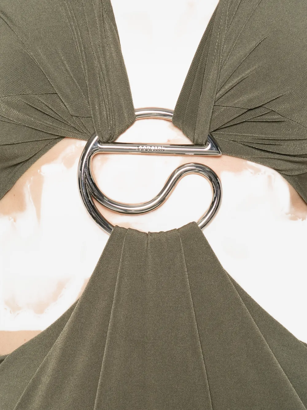 Coperni Maxi-jurk met uitgesneden details Groen
