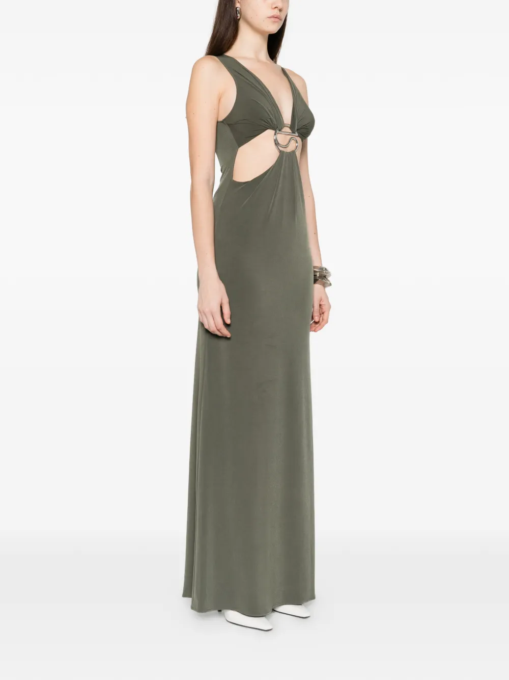  Coperni Cutout Maxi Dress - Green 