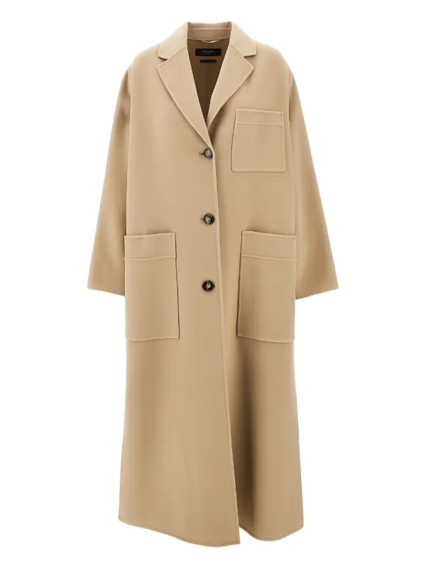 Weekend Max Mara ボタン パーカーコート | ニュートラル | FARFETCH JP