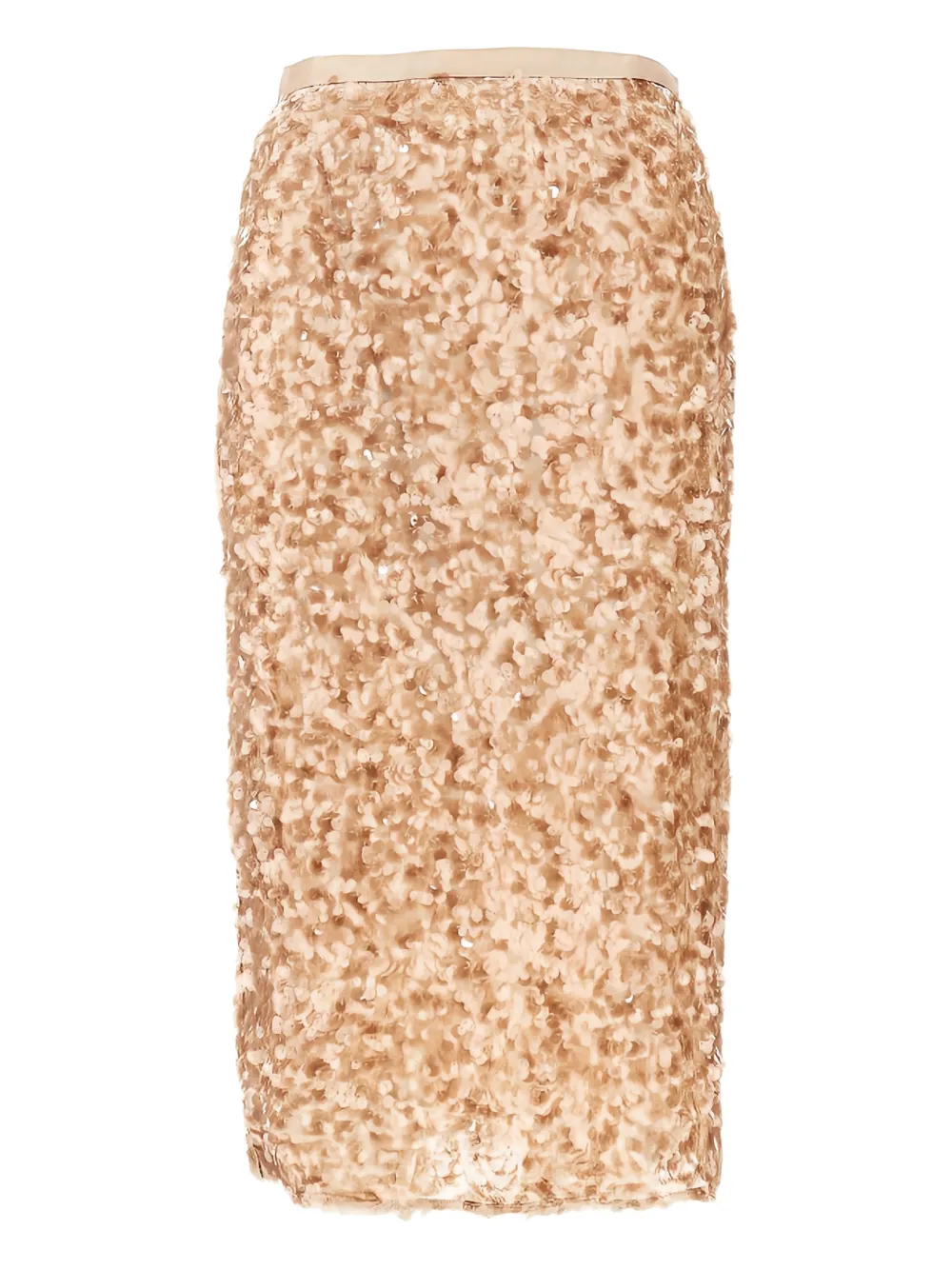 Weekend Max Mara ribbon waistband midi skirt - Oro