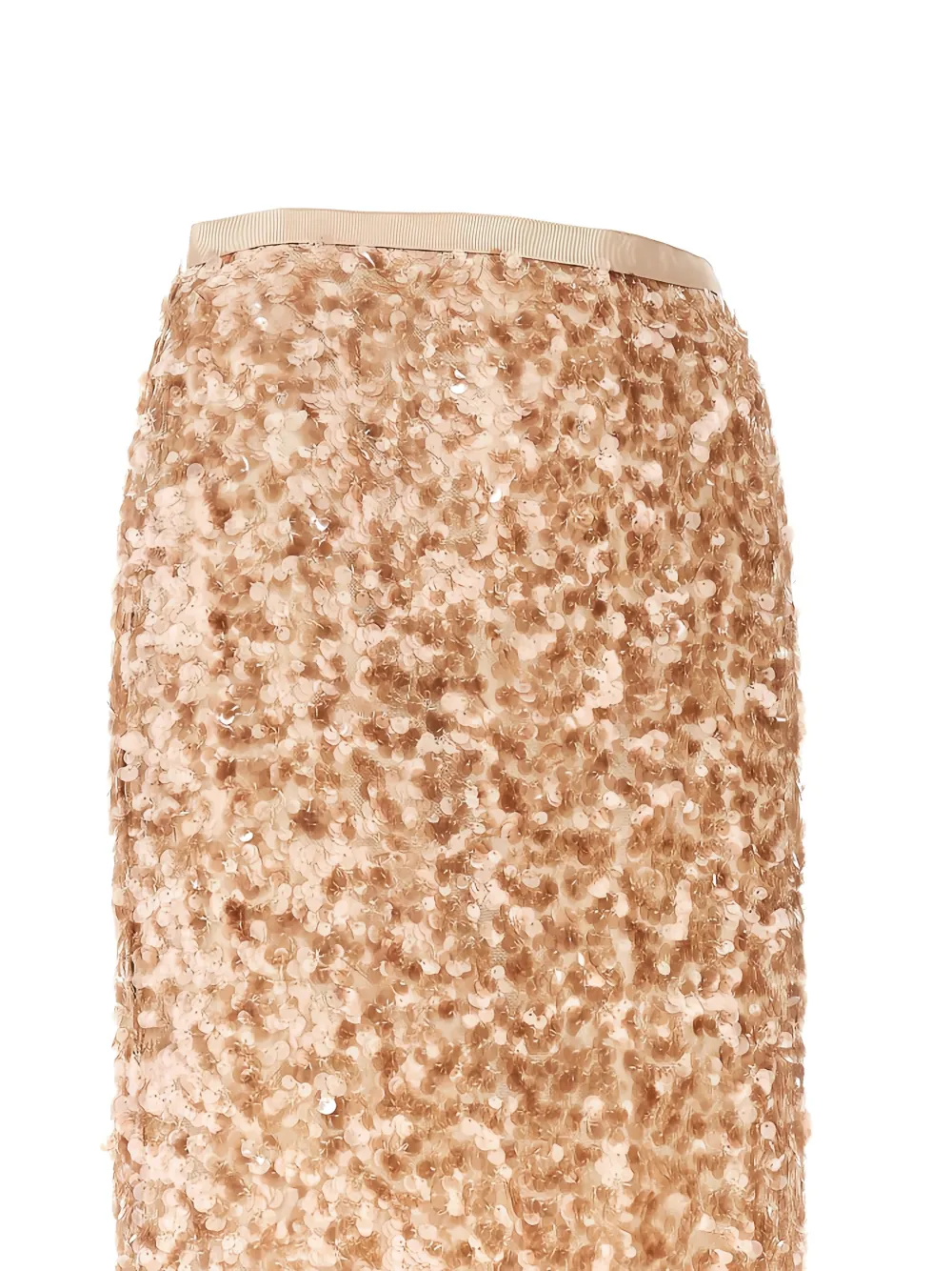 Weekend Max Mara ribbon waistband midi skirt - Goud
