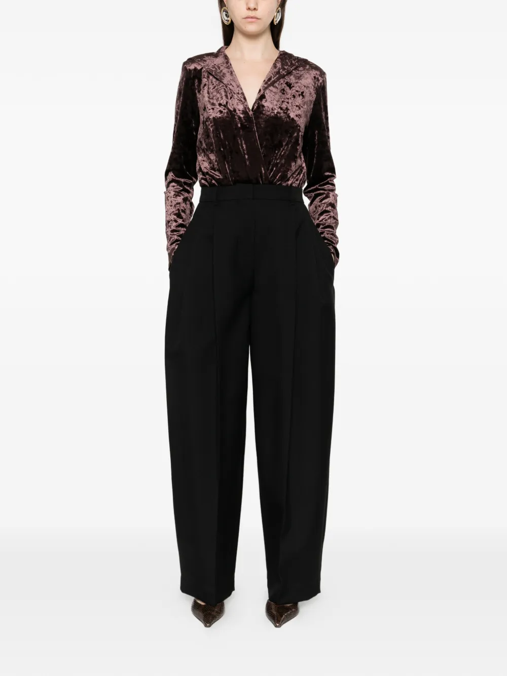 Ba&Sh V-neck bodysuit - Bruin