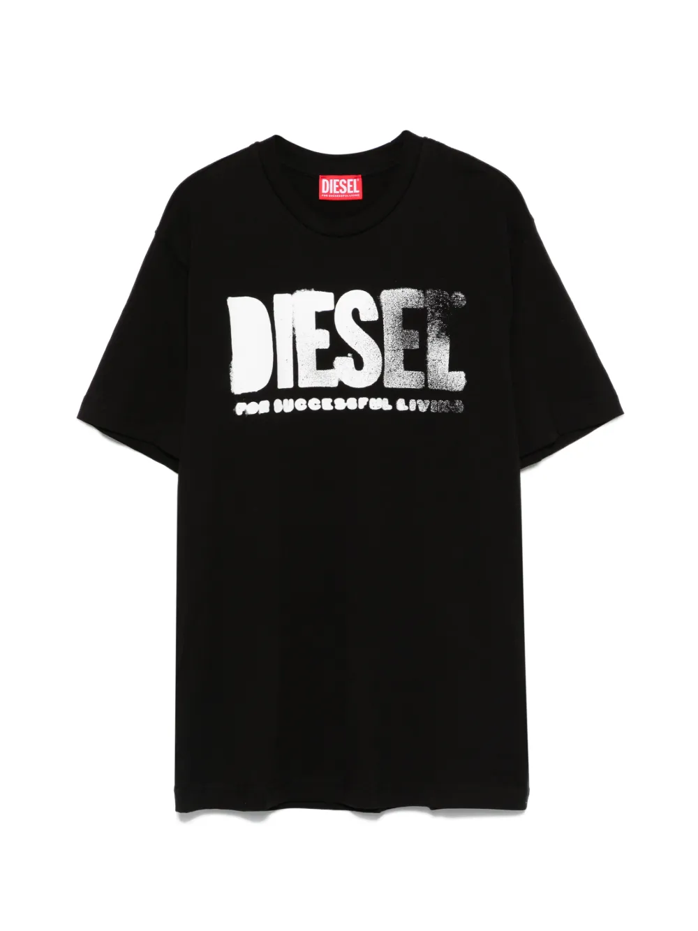Diesel Kids Thide Over logo-detail T-shirt - Nero
