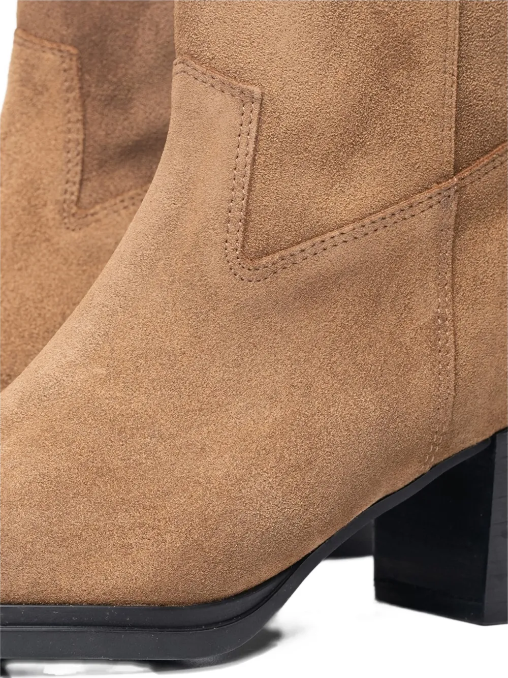 Poche Paris Enkellaarzen met puntige neus Bruin