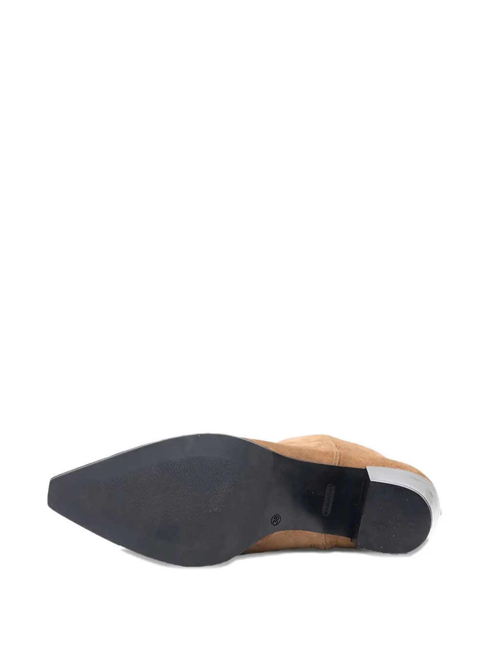 Poche Paris Enkellaarzen met puntige neus Bruin