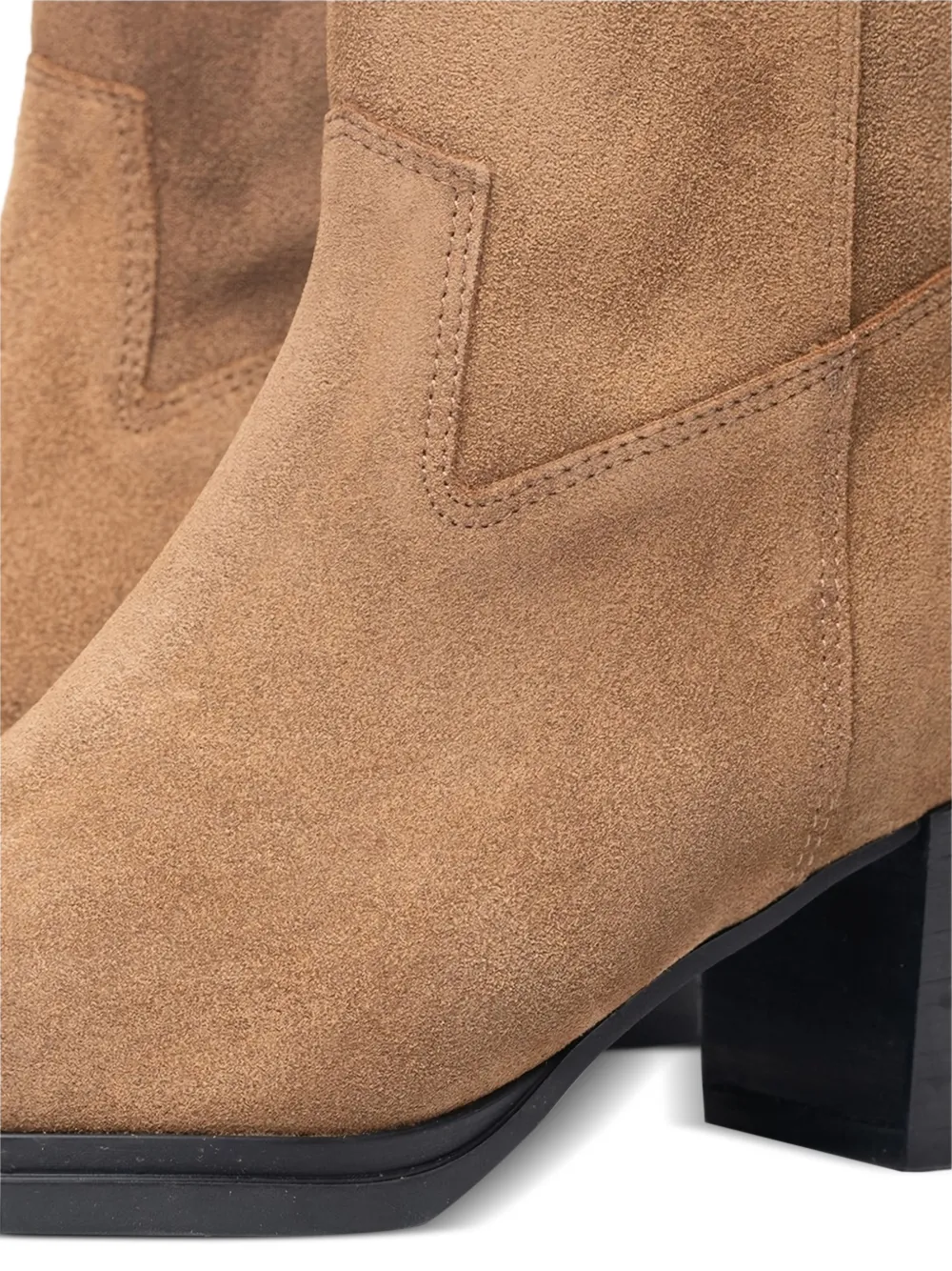 Poche Paris Enkellaarzen met puntige neus Bruin