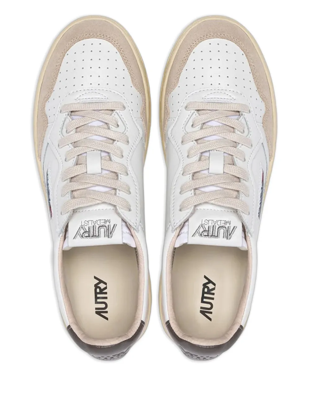 Autry Medalist suède low-top sneakers Wit