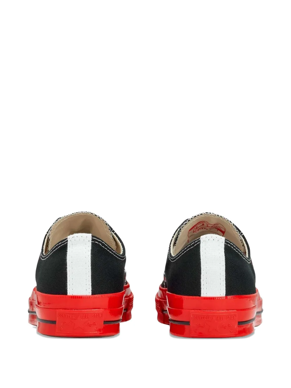 Comme Des Garçons Play x Converse Sneakers met hart patroon Zwart