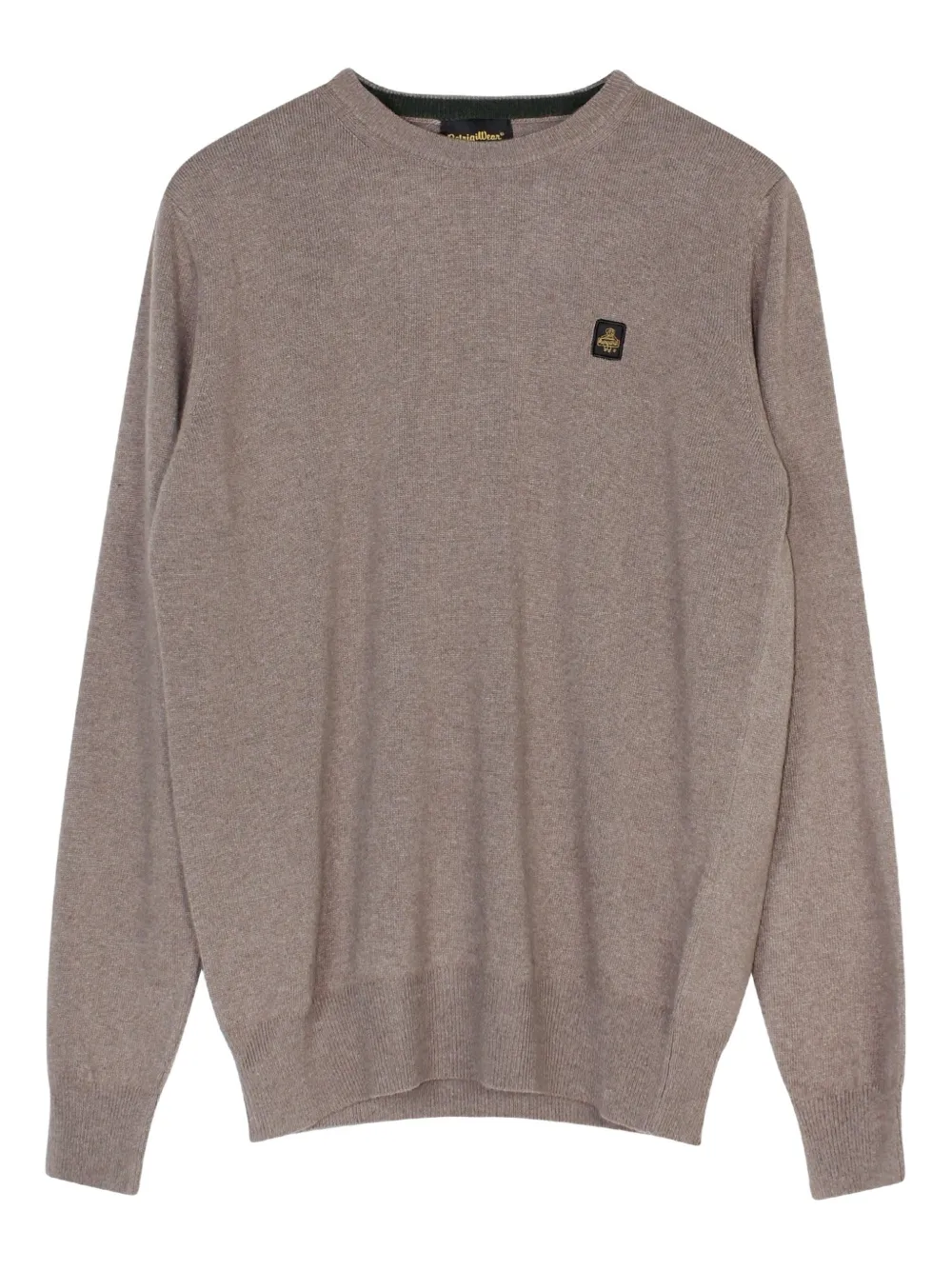 Refrigiwear Logo-patch Sweater In Brown