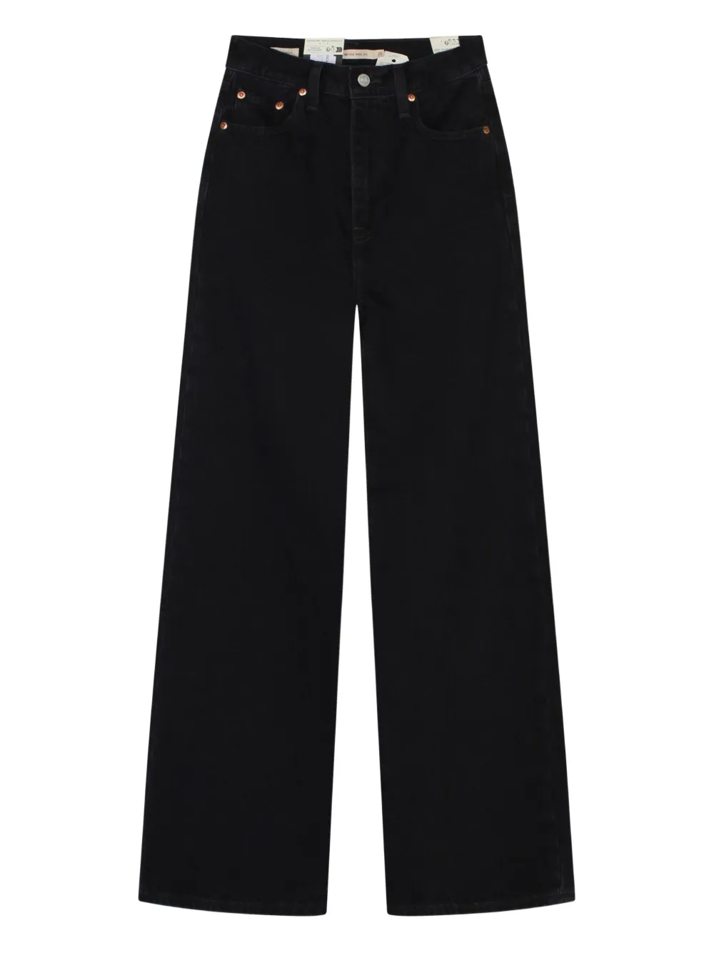 Levi's Premium Jeans a gamba ampia Ribcage - Nero