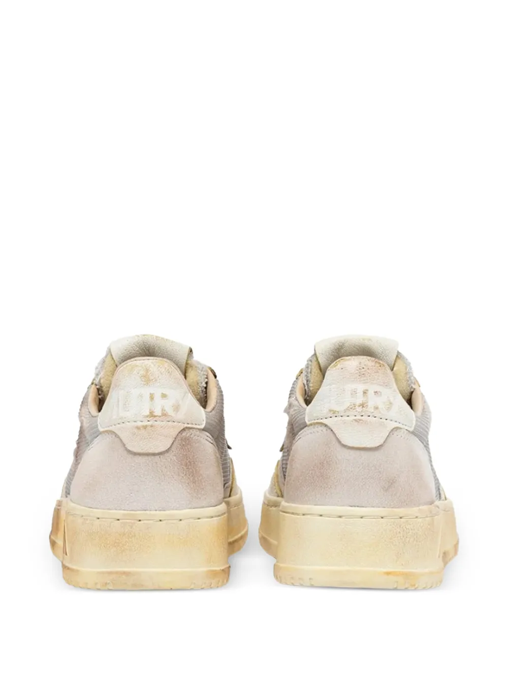 Autry Medalist Low Super low leren sneakers Beige