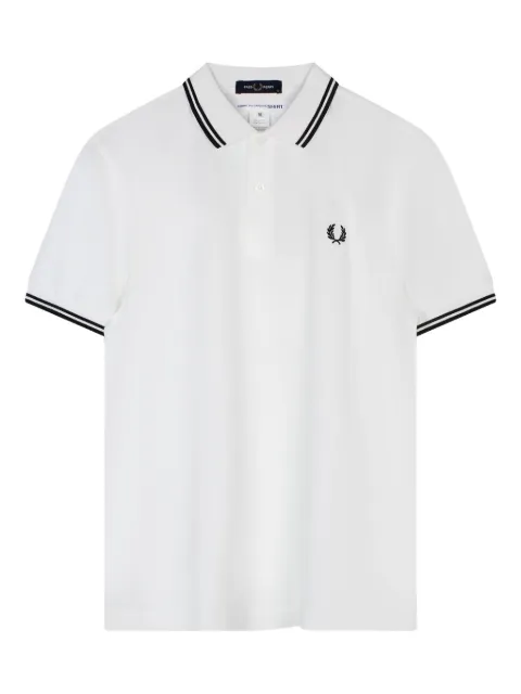 Comme Des Garçons Shirt striped-detail polo shirt