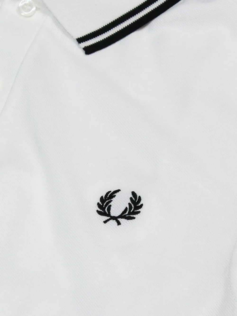 Comme Des Garçons Shirt Poloshirt met gestreept detail Wit