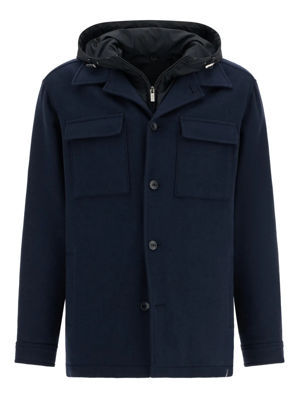 Boggi Milano padded link shirt jacket - Blu