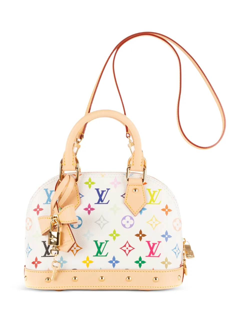 Louis Vuitton Pre-Owned x Takashi Murakami leather tote bag - Bianco