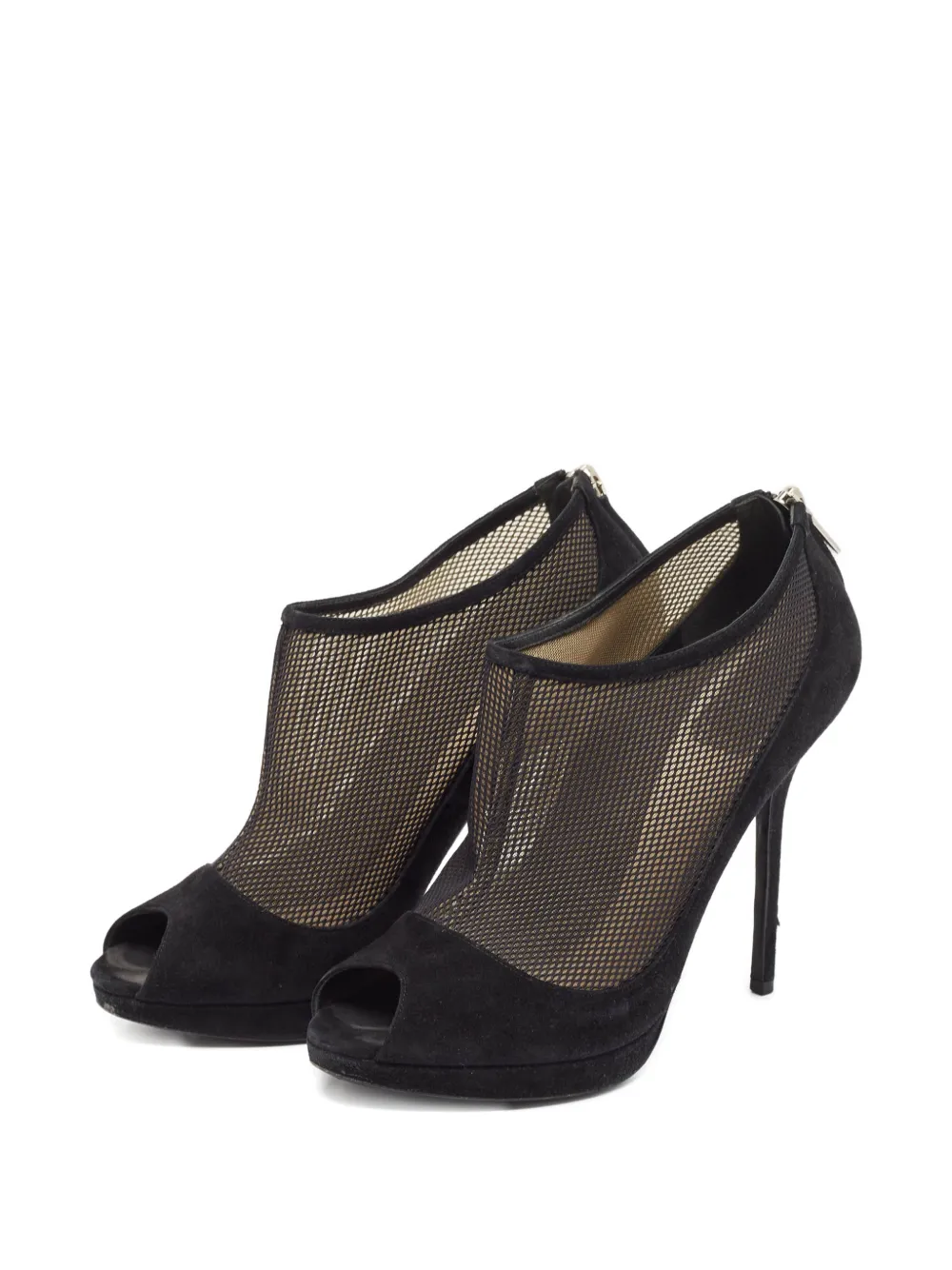 Christian Dior Pre-Owned Su&egrave;de pumps met plateauzool - Zwart