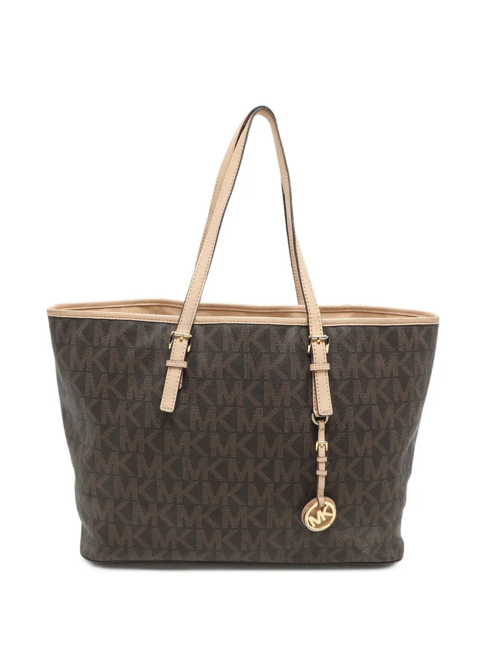Michael Michael Kors Borsa tote in tela cerata - Marrone