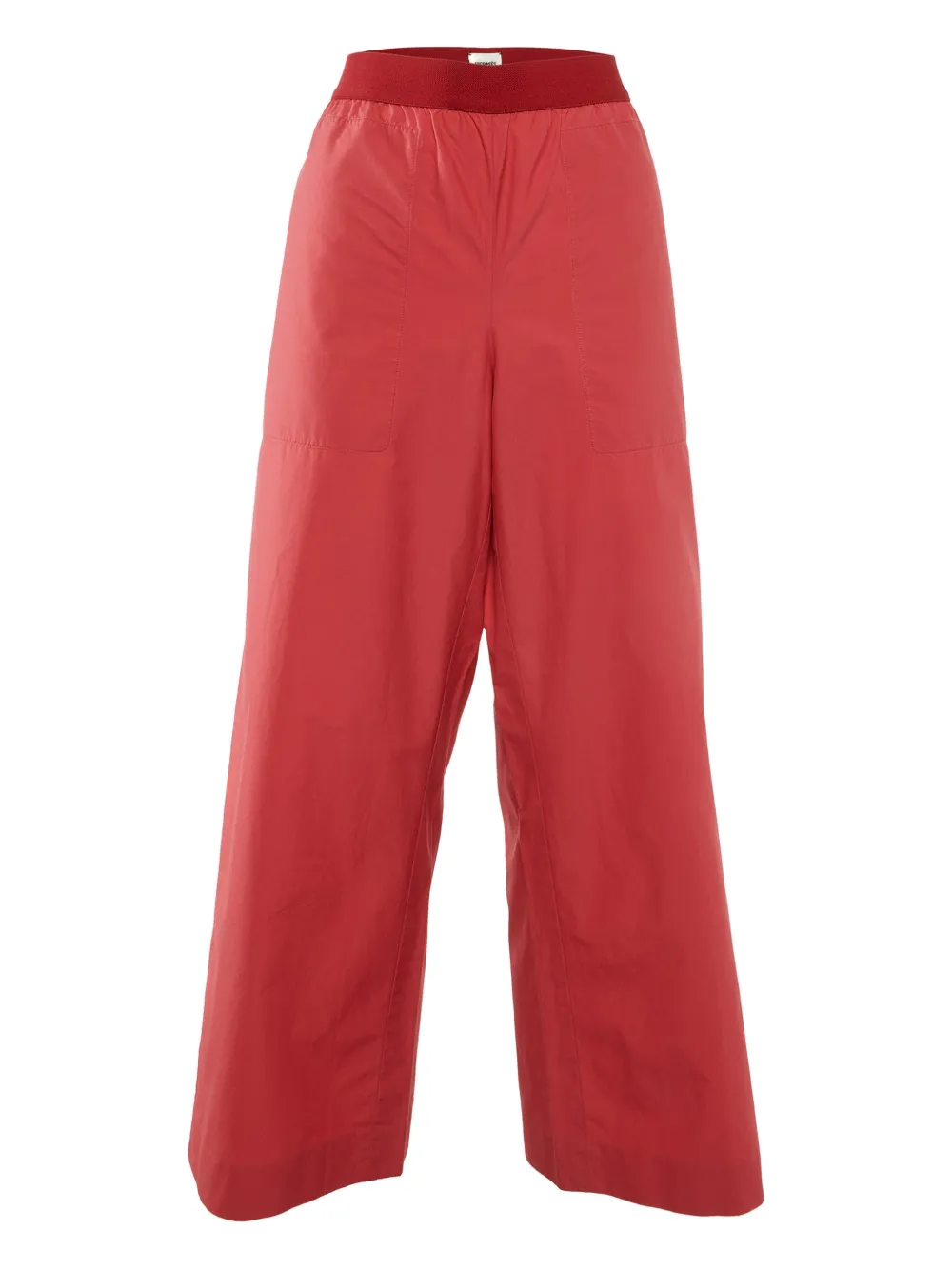 Hermès Pre-Owned Pantaloni a gamba ampia - Rosso