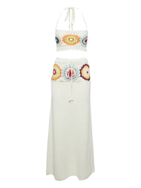 LOVERS + FRIENDS crochet top and skirt