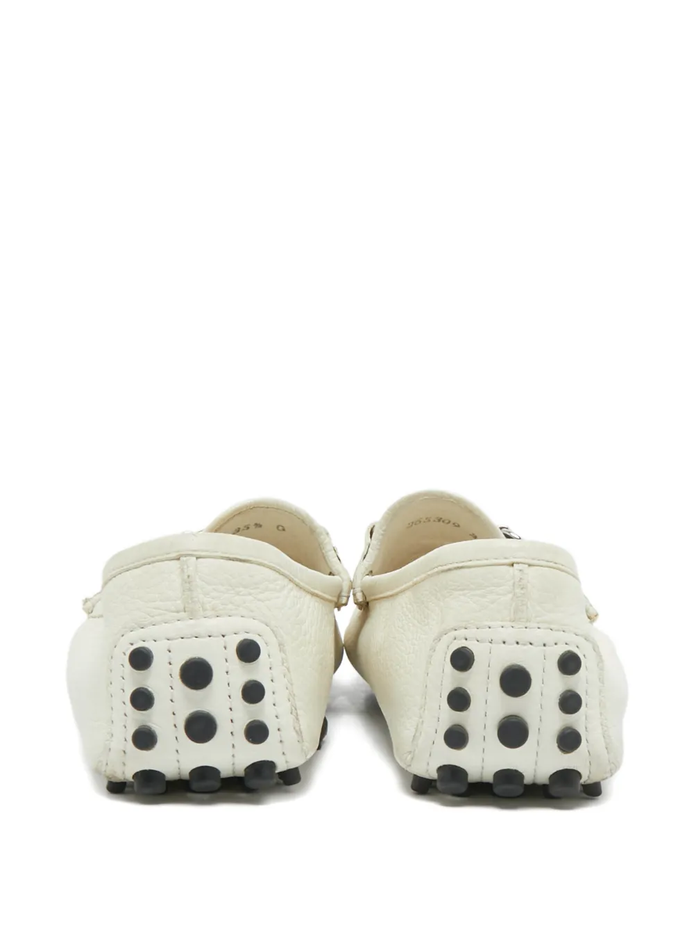 Gucci Pre-Owned Horsebit leather loafers - Beige