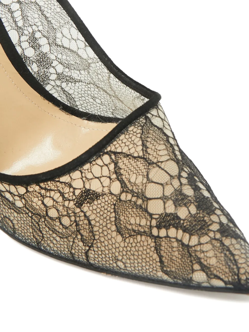 PAUL ANDREW Pre-owned Sidai Lace-detail Pumps In Black