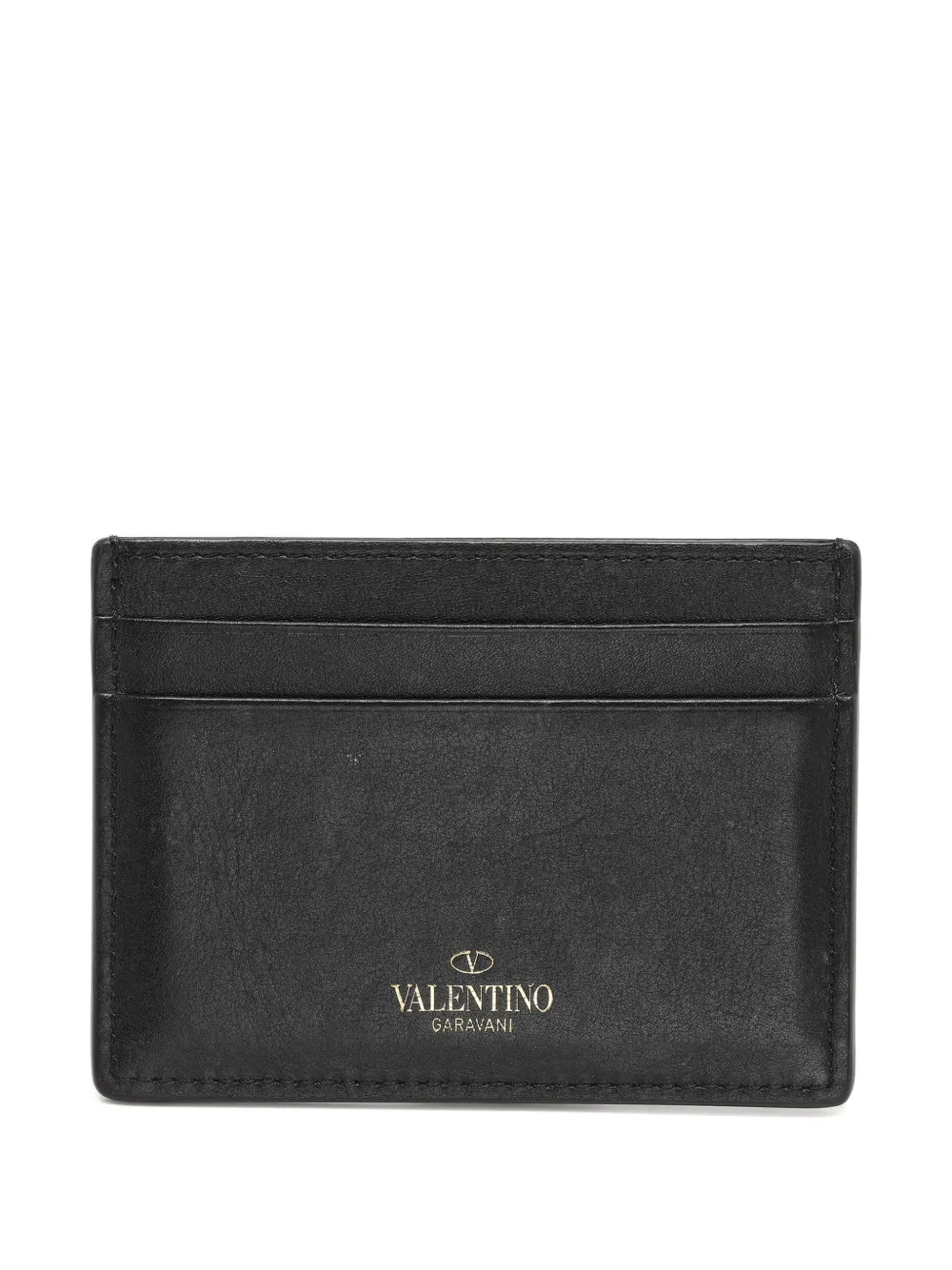 Valentino Garavani Pre-Owned rockstud-detail card holder - Nero