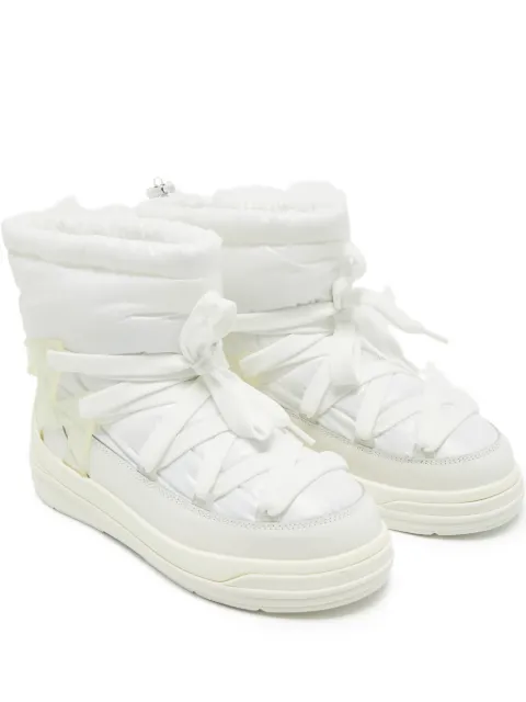 Moncler leather-panel snow boots