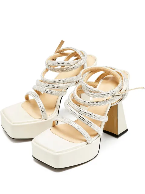 MACH & MACH Sydney crystal-embellished sandals