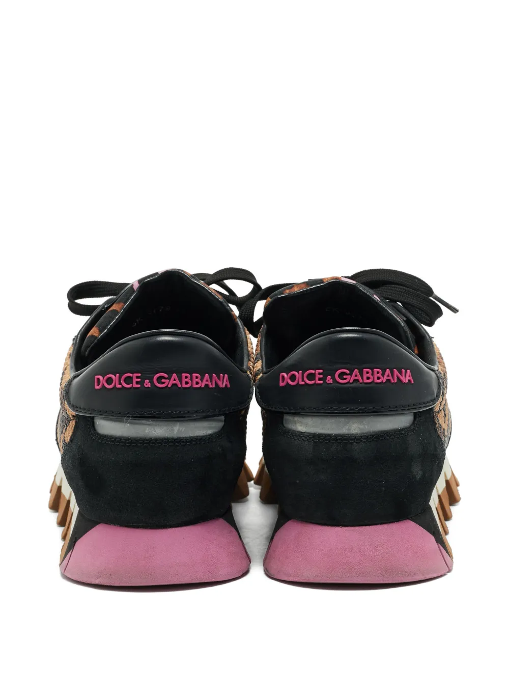 Dolce & Gabbana Pre-Owned leather sneakers - Zwart