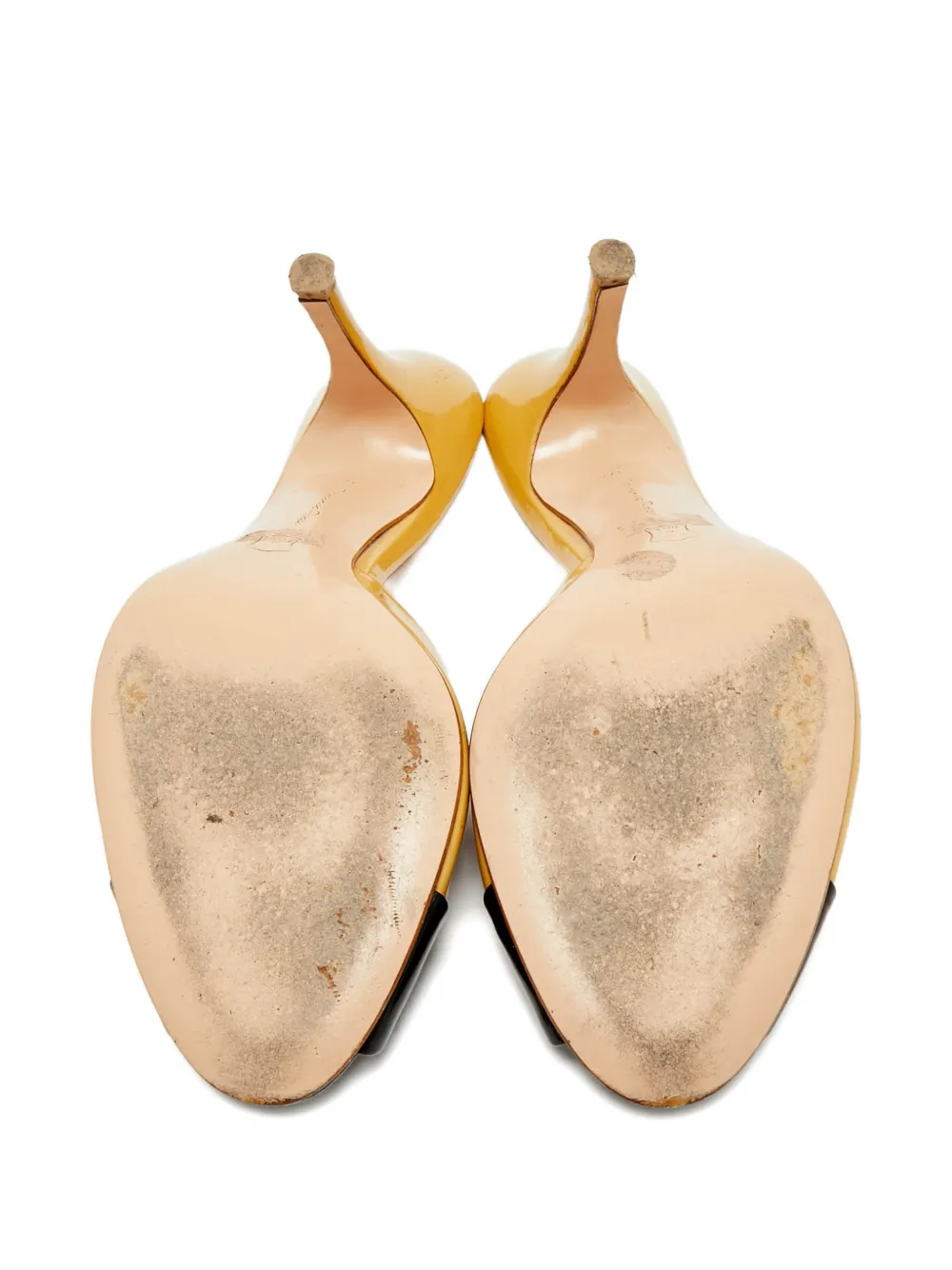 Gianvito Rossi peep-toe two-tone sandals - Beige