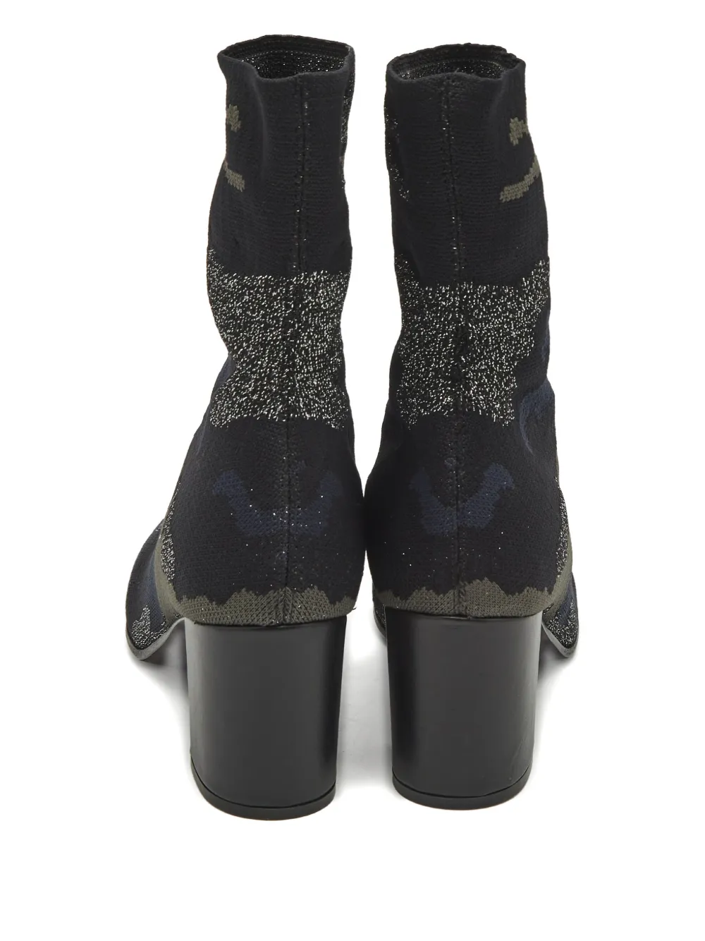 Zadig&Voltaire camouflage knit ankle boots - Blauw