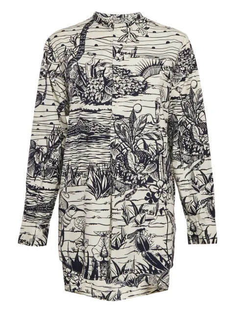 Christian Dior Pre-Owned 1164499 cotton print tunic