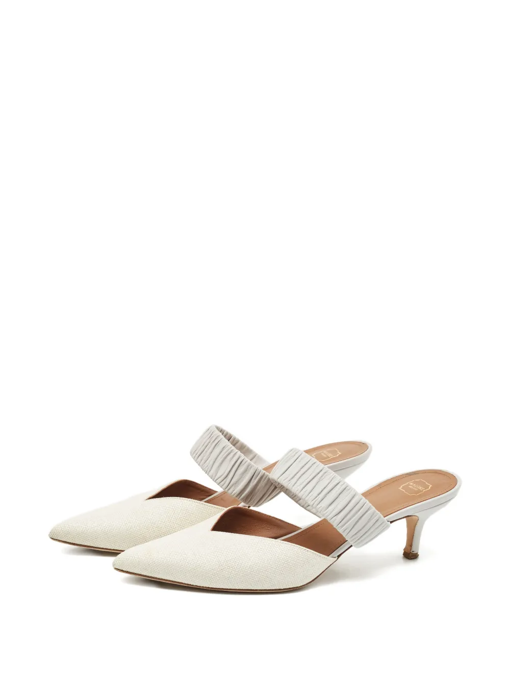 Malone Souliers Maisie muiltjes met puntige neus - Wit