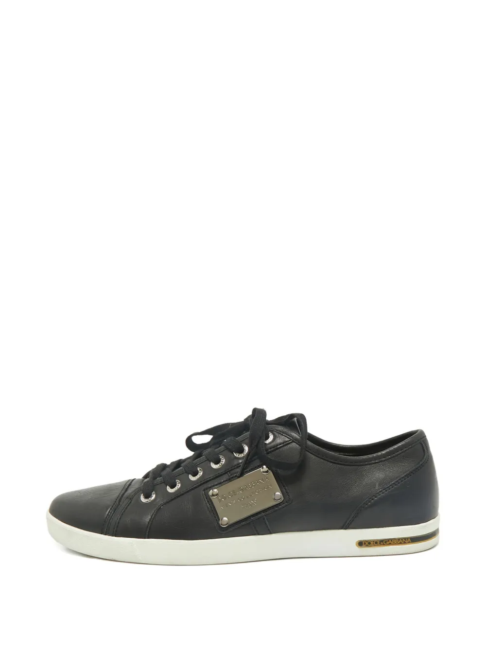 Dolce & Gabbana Pre-Owned leather sneakers - Schwarz