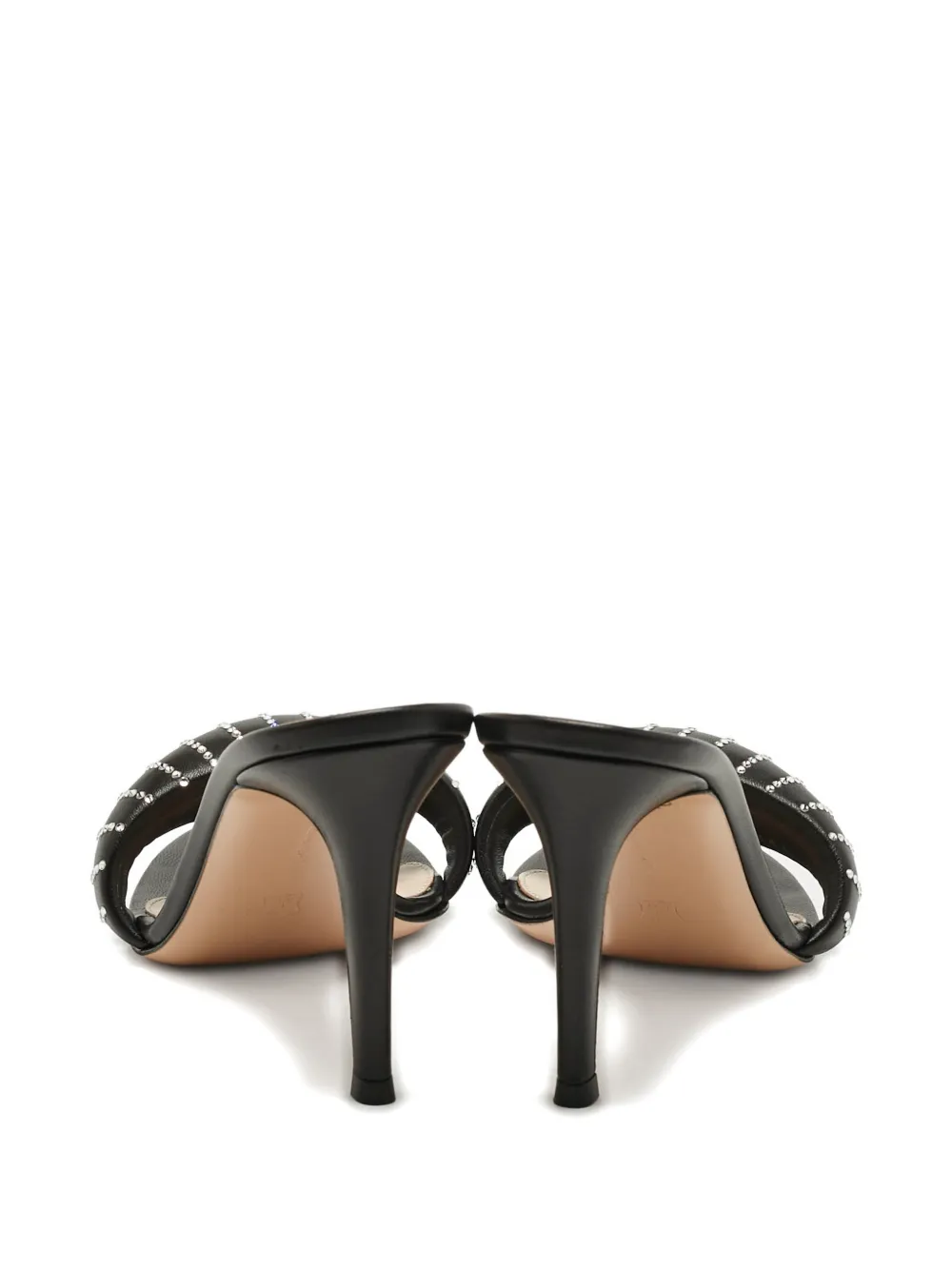 Gianvito Rossi crystal-embellished sandals - Zwart