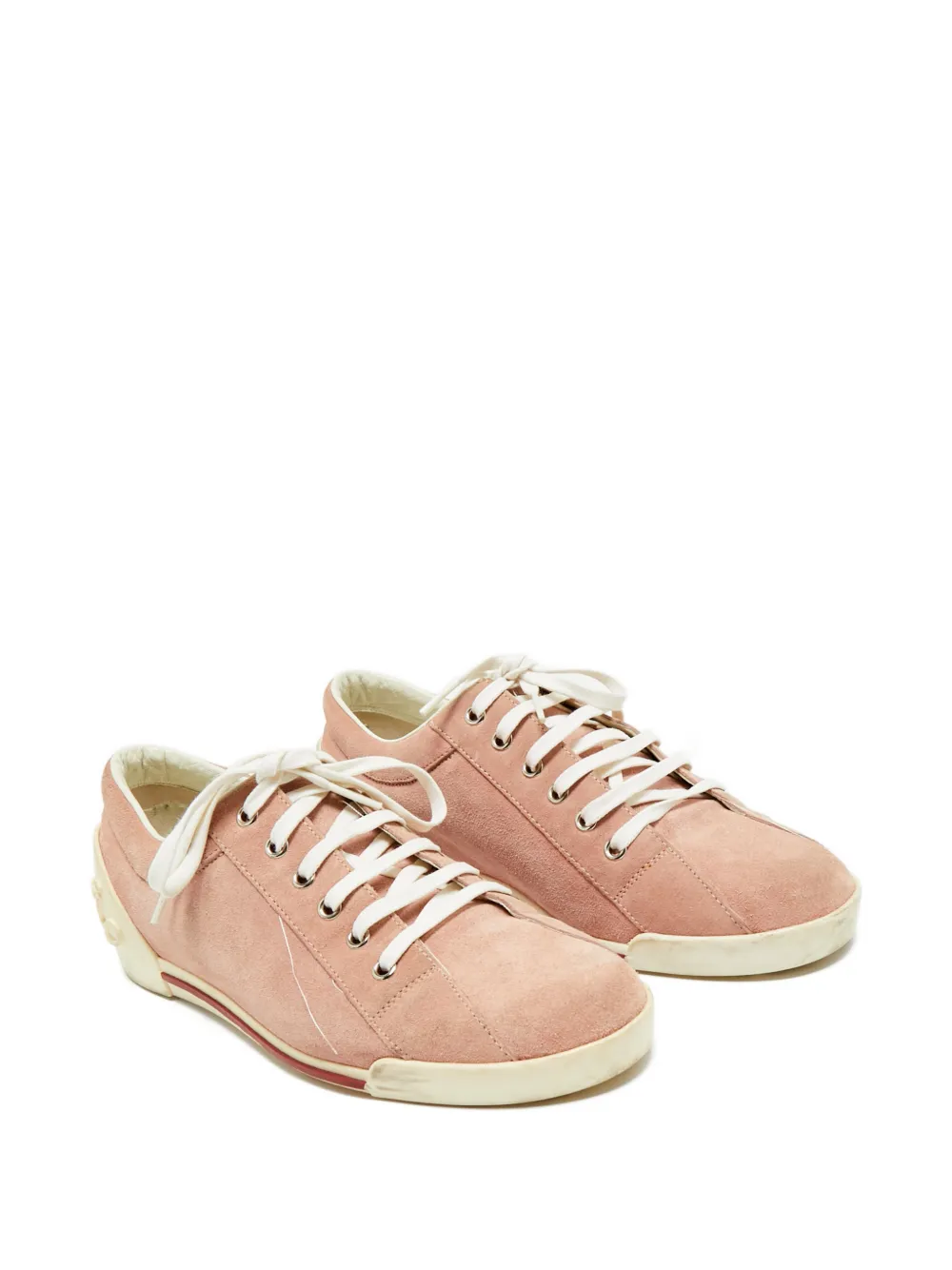 Gucci Pre-Owned suede sneakers - Roze