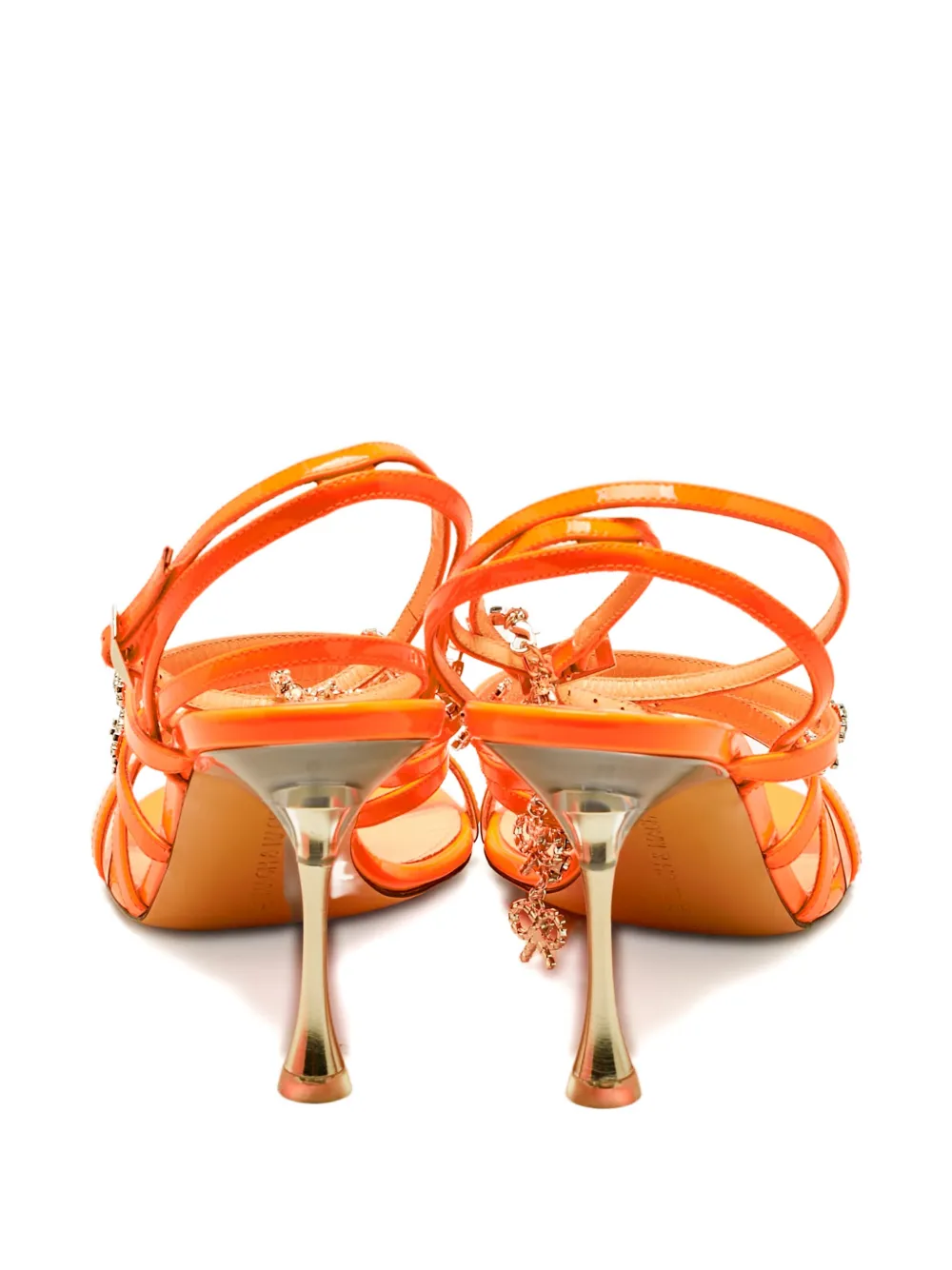 MACH & MACH Camille crystal-embellished sandals - Wit