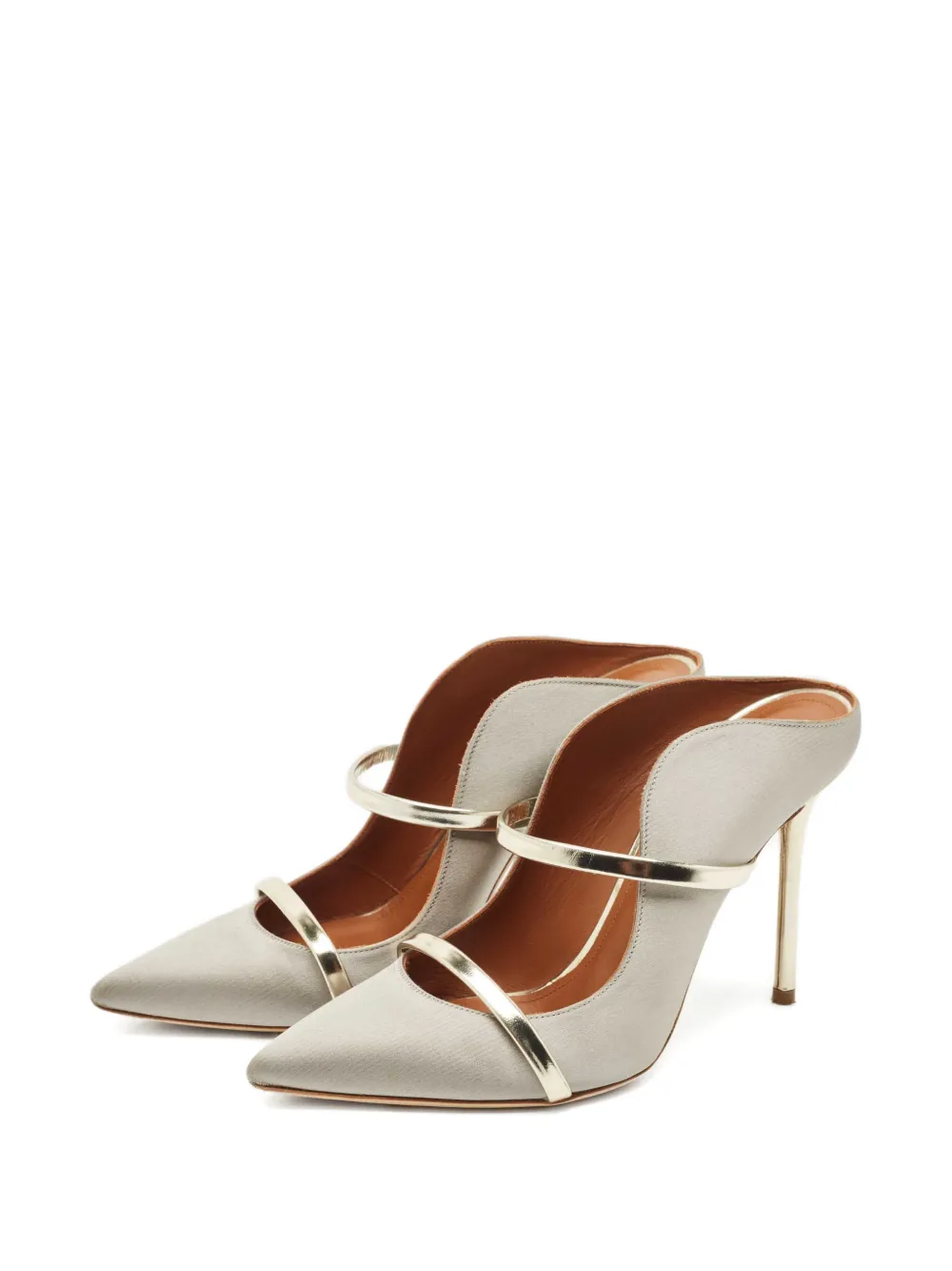 Malone Souliers Maureen wave-cut mules - Grijs